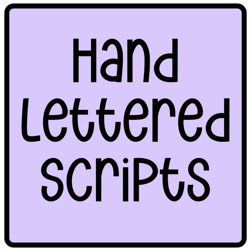Hand Lettered Scripts