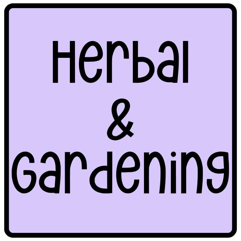 Herbal and gardening theme planner sticker category