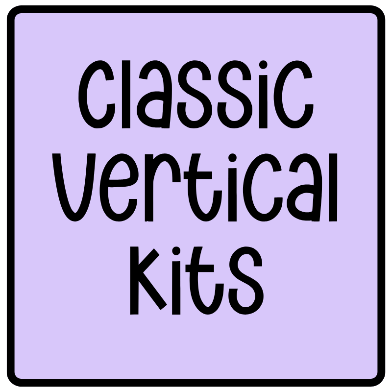 Classic 3 page vertical planner sticker kit category