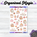 Bookish Fall planner stickers