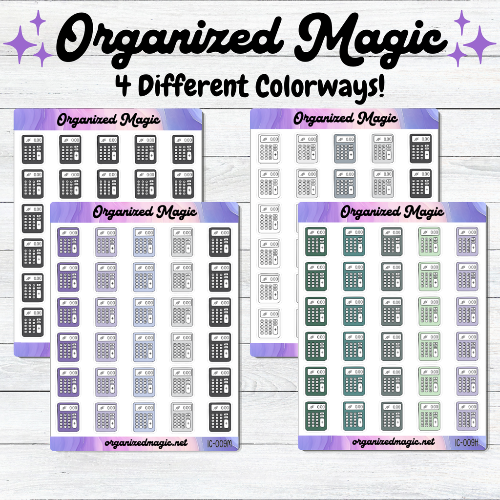 a group of stickers with different colors