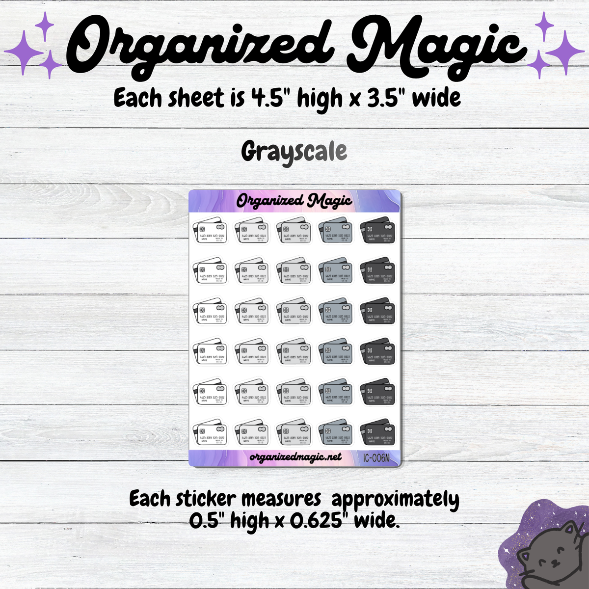 Credit Card planner stickers, Small budgeting bill icon stickers