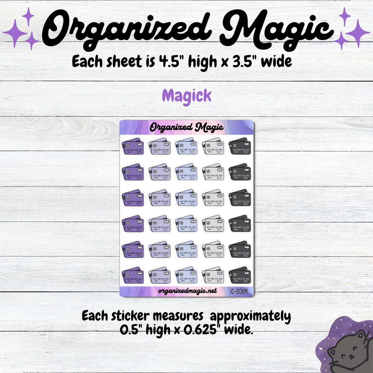 Credit Card planner stickers, Small budgeting bill icon stickers