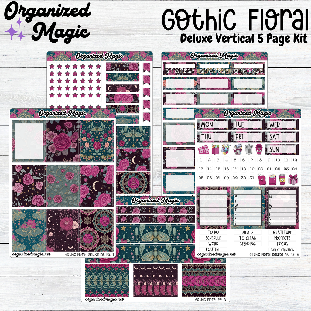 Gothic Floral Deluxe Vertical Kit