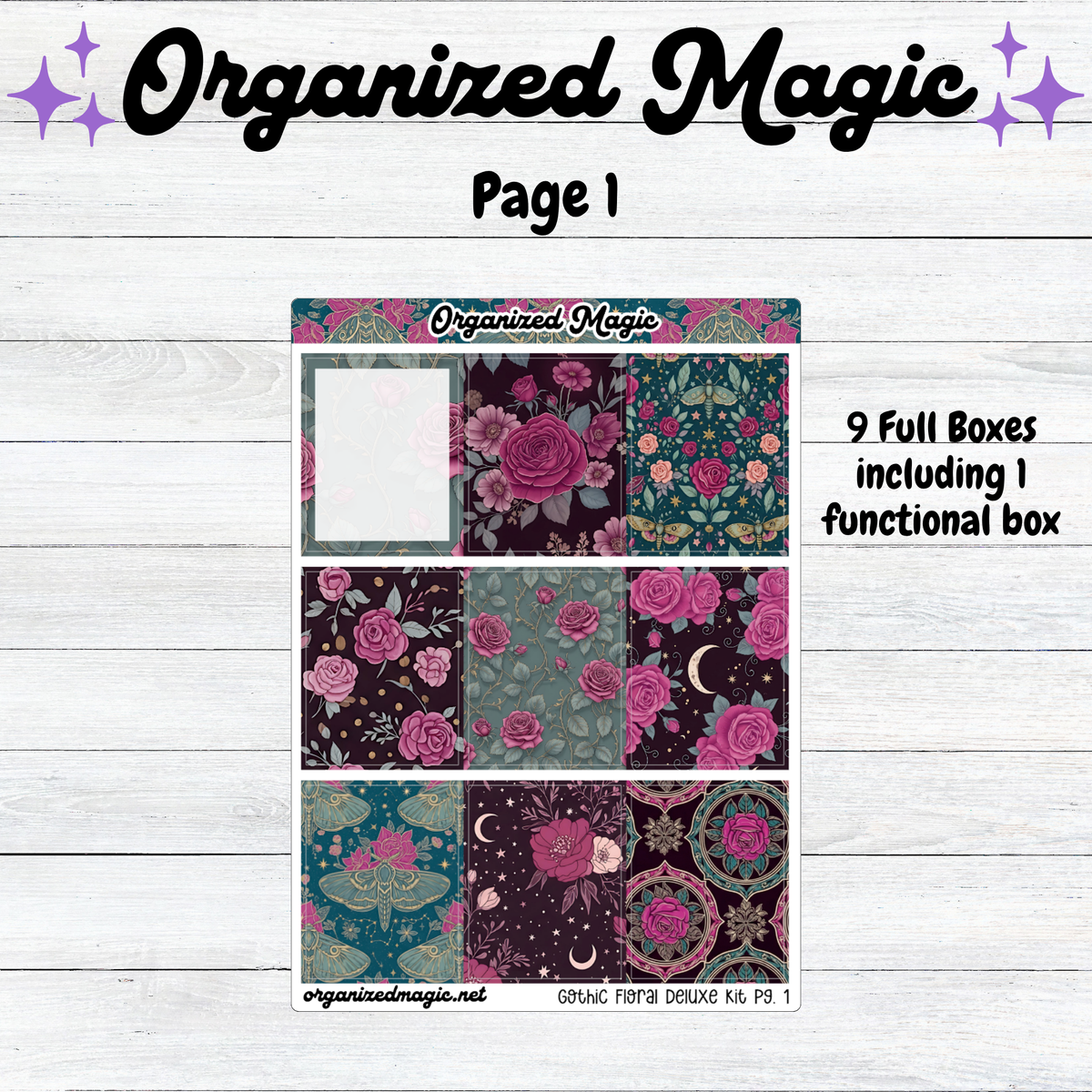 Gothic Floral Deluxe Vertical Kit