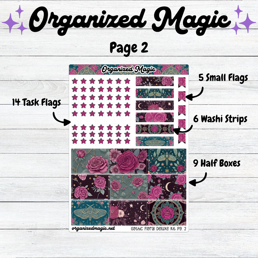 Gothic Floral Deluxe Vertical Kit