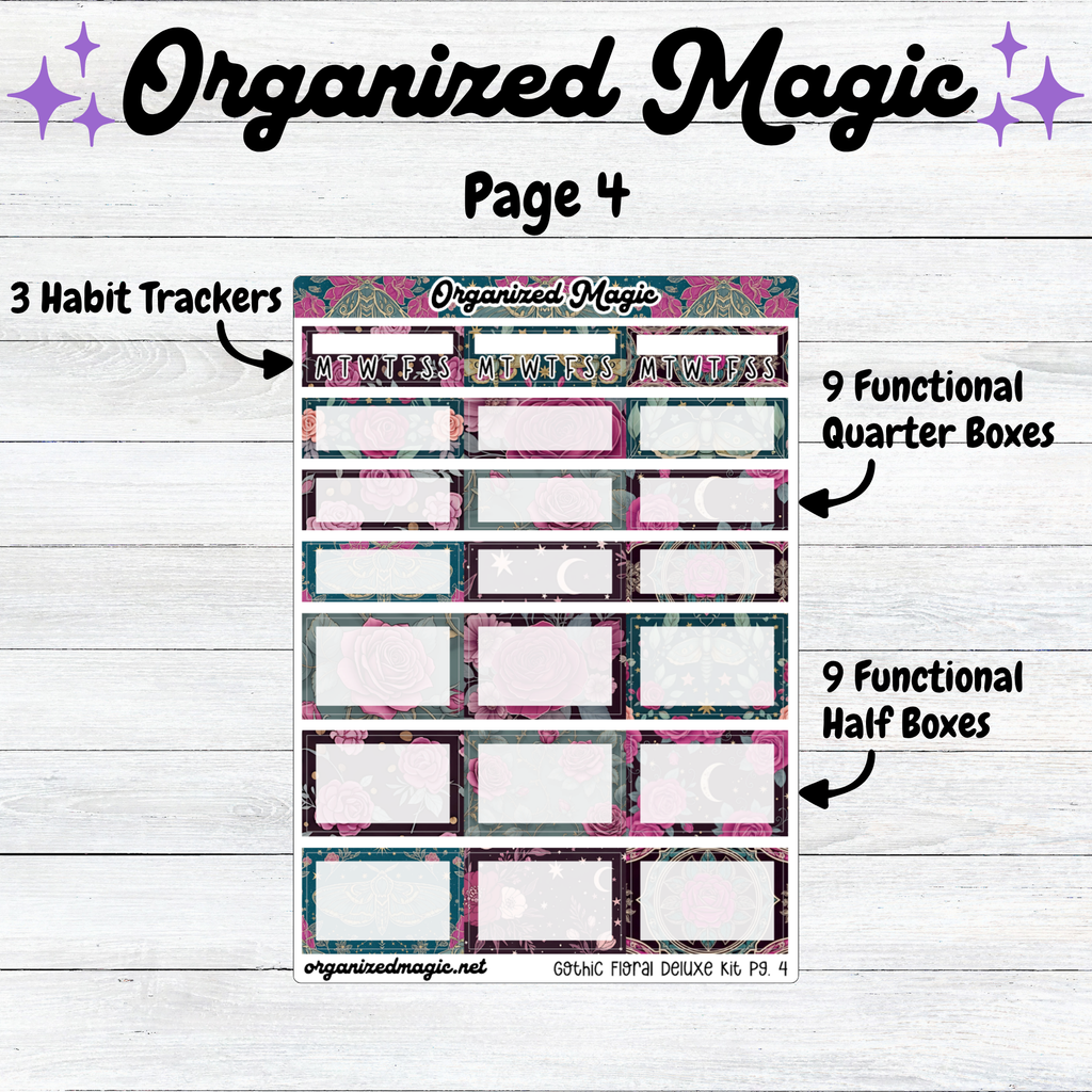 Gothic Floral Deluxe Vertical Kit