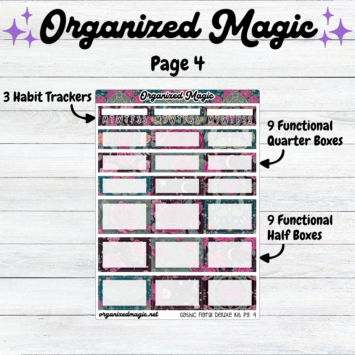 Gothic Floral Deluxe Vertical Kit