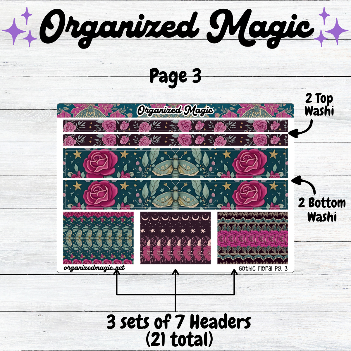 Gothic Floral Deluxe Vertical Kit