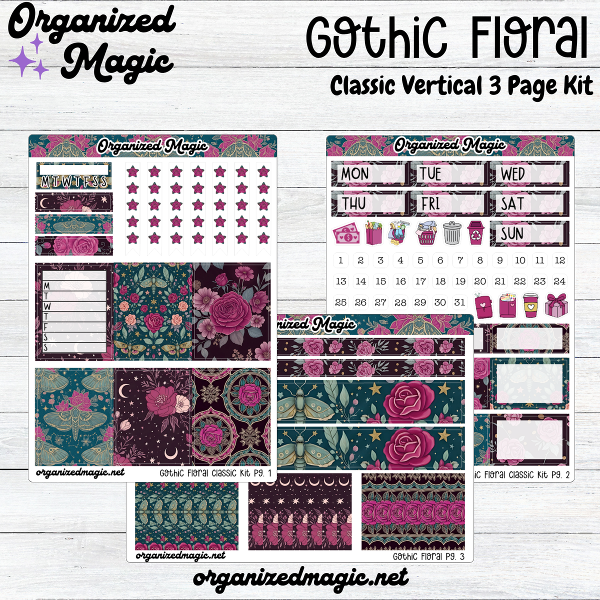Gothic Floral Vertical Classic Kit