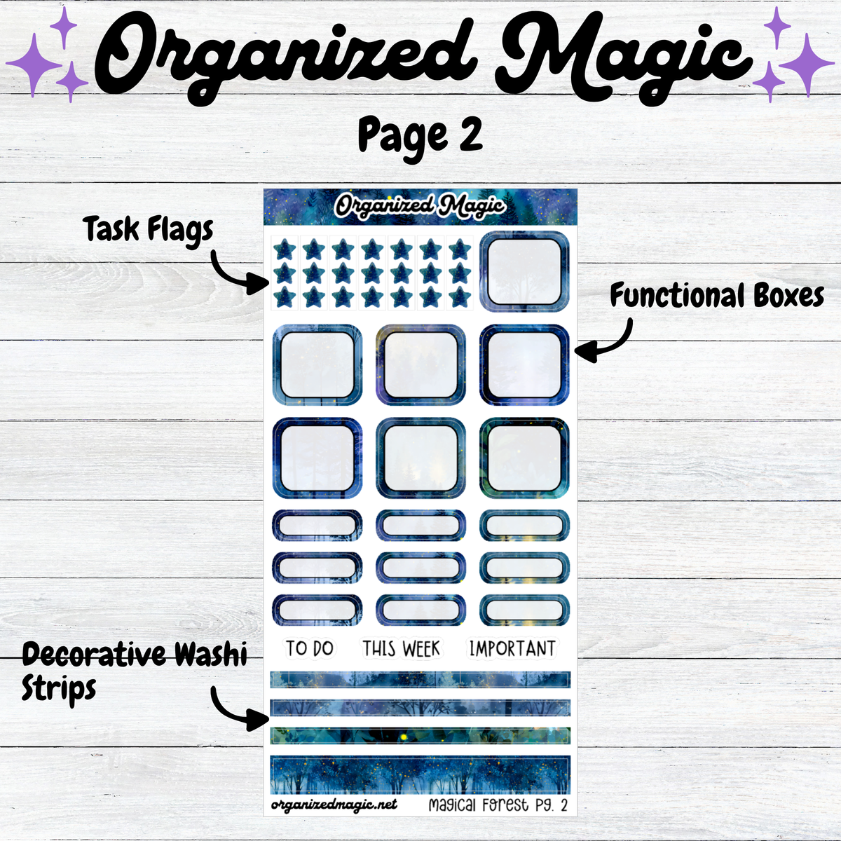 Magical Forest Hobonichi Weeks Kit