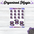 Purple Doodle Dragons