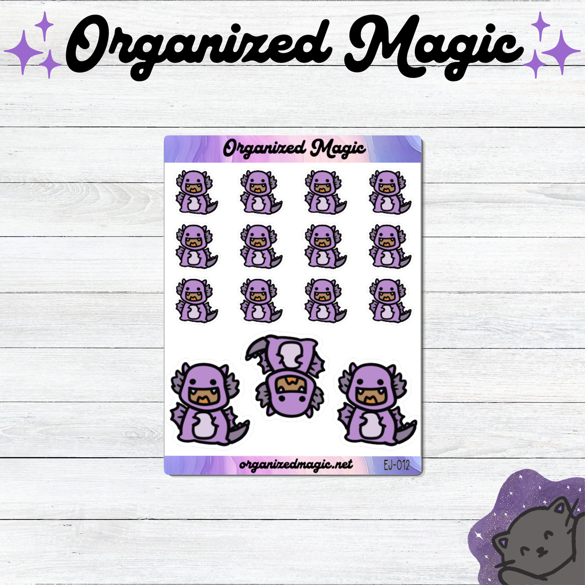 Purple Doodle Dragons