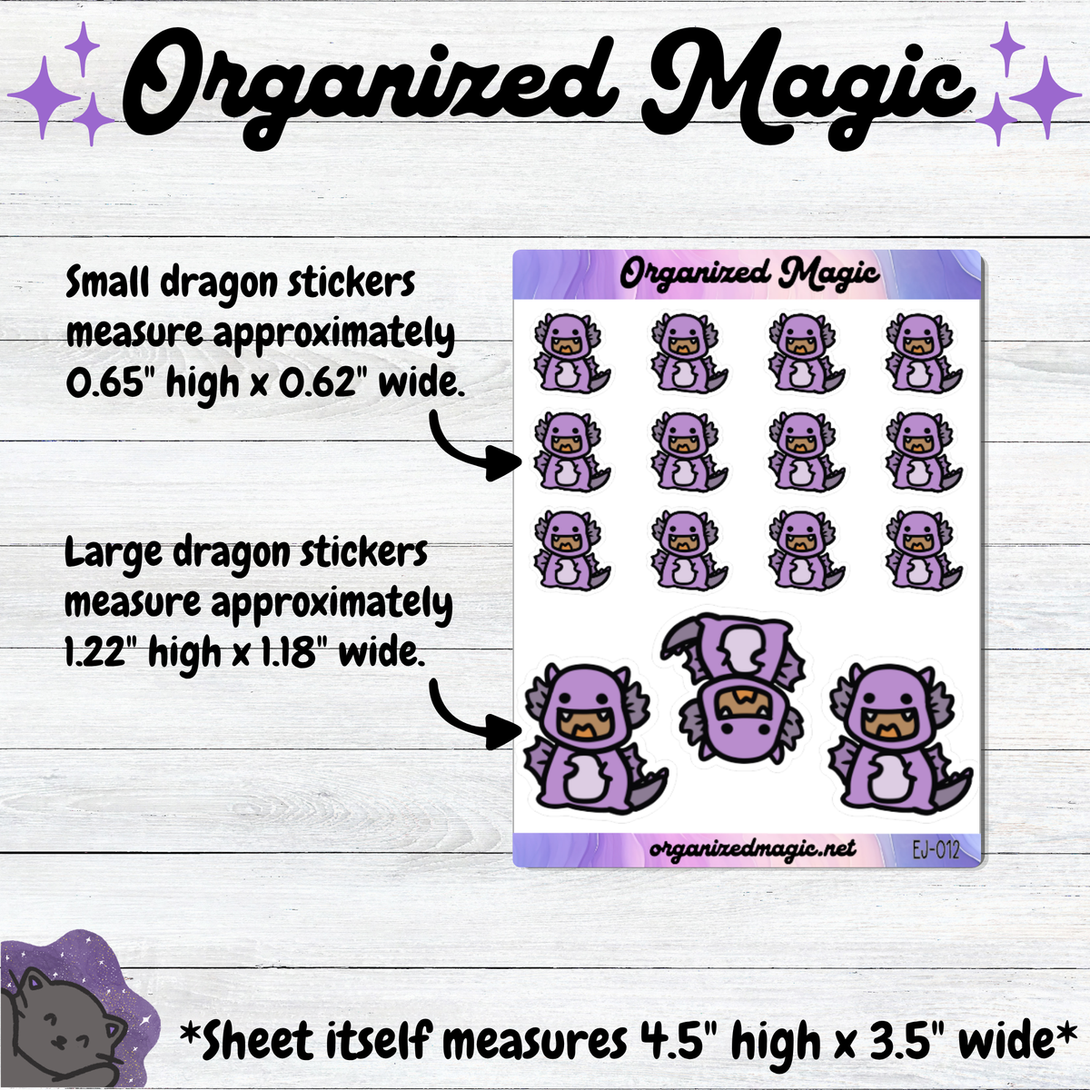 Purple Doodle Dragons
