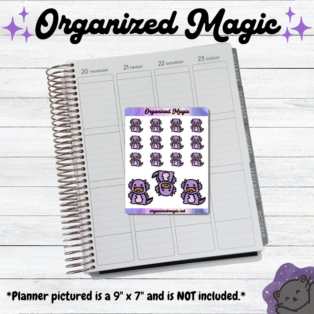 Purple Doodle Dragons