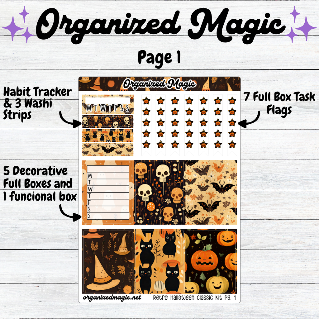 a sticker of a halloween theme