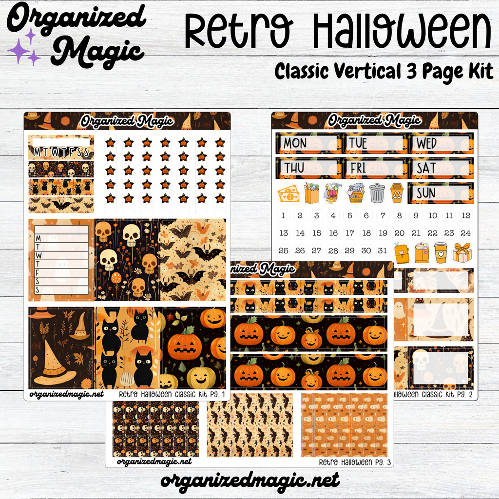 a collection of halloween stickers