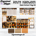 a collection of halloween stickers
