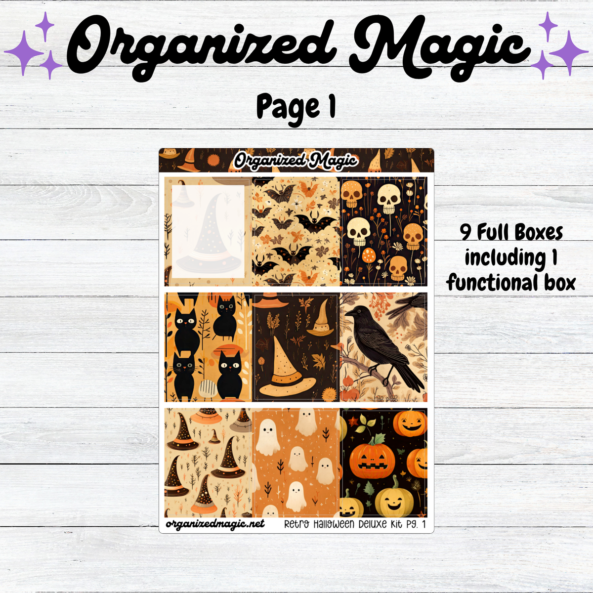 Retro Halloween Vertical Deluxe Kit