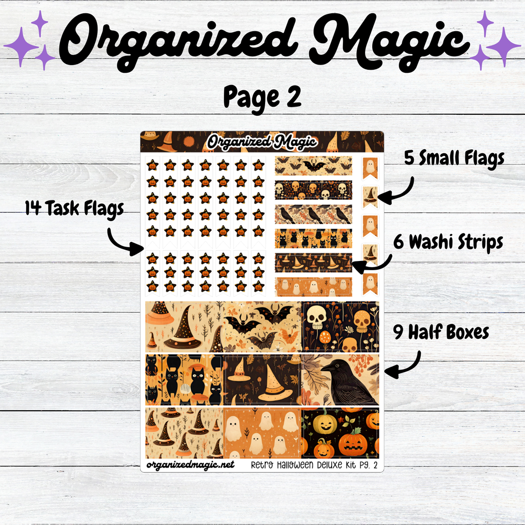 Retro Halloween Vertical Deluxe Kit