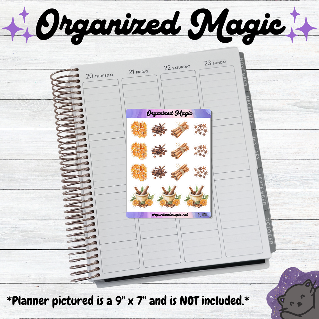 a notebook with a sticker on it
