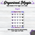 Typewriter planner stickers, Writing icon stickers