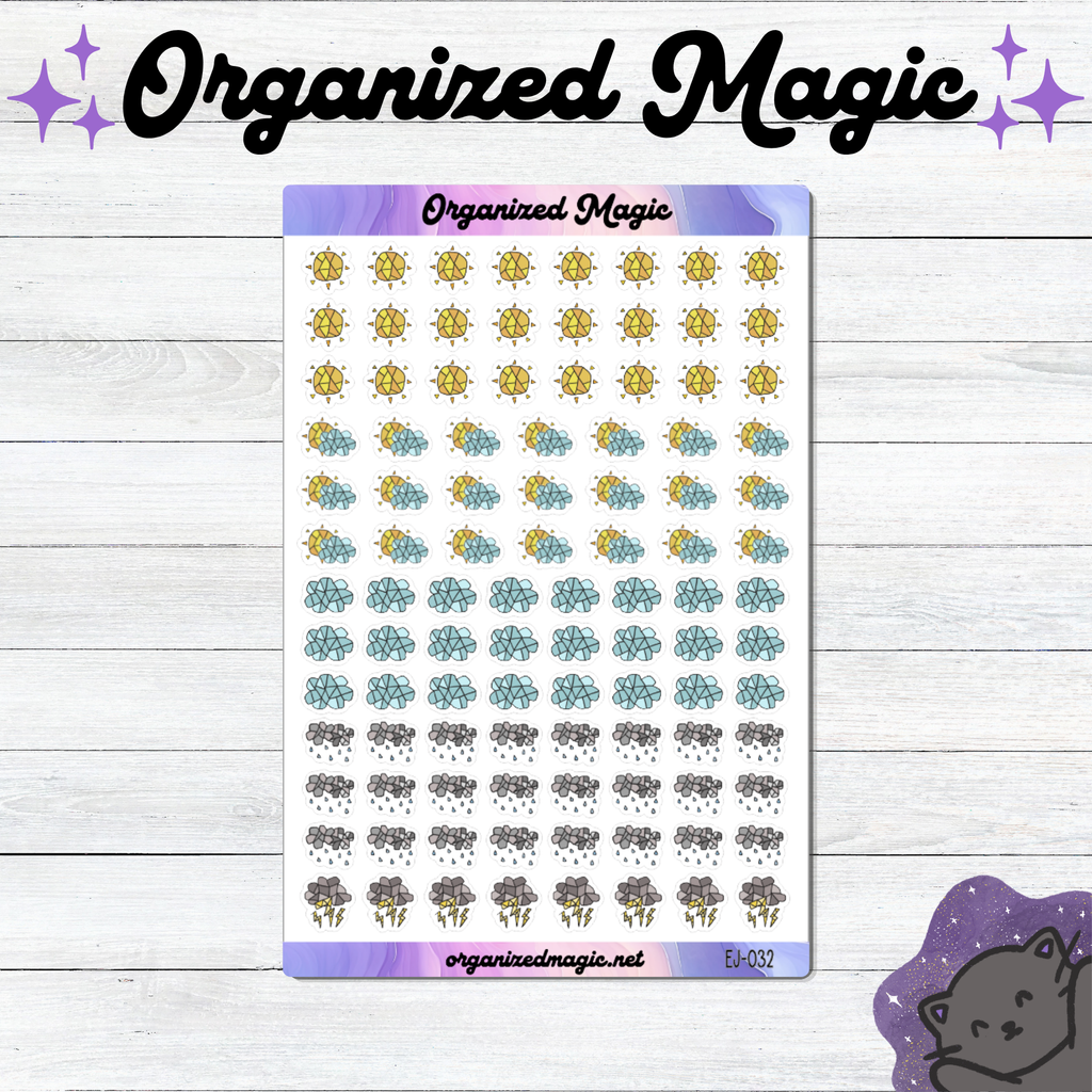 Mini Doodle Weather Icons