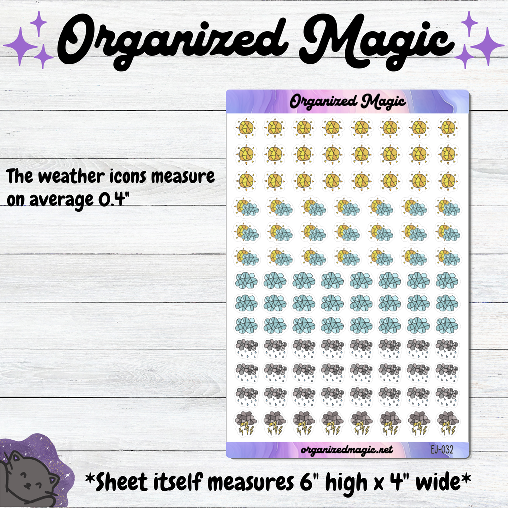 Mini Doodle Weather Icons