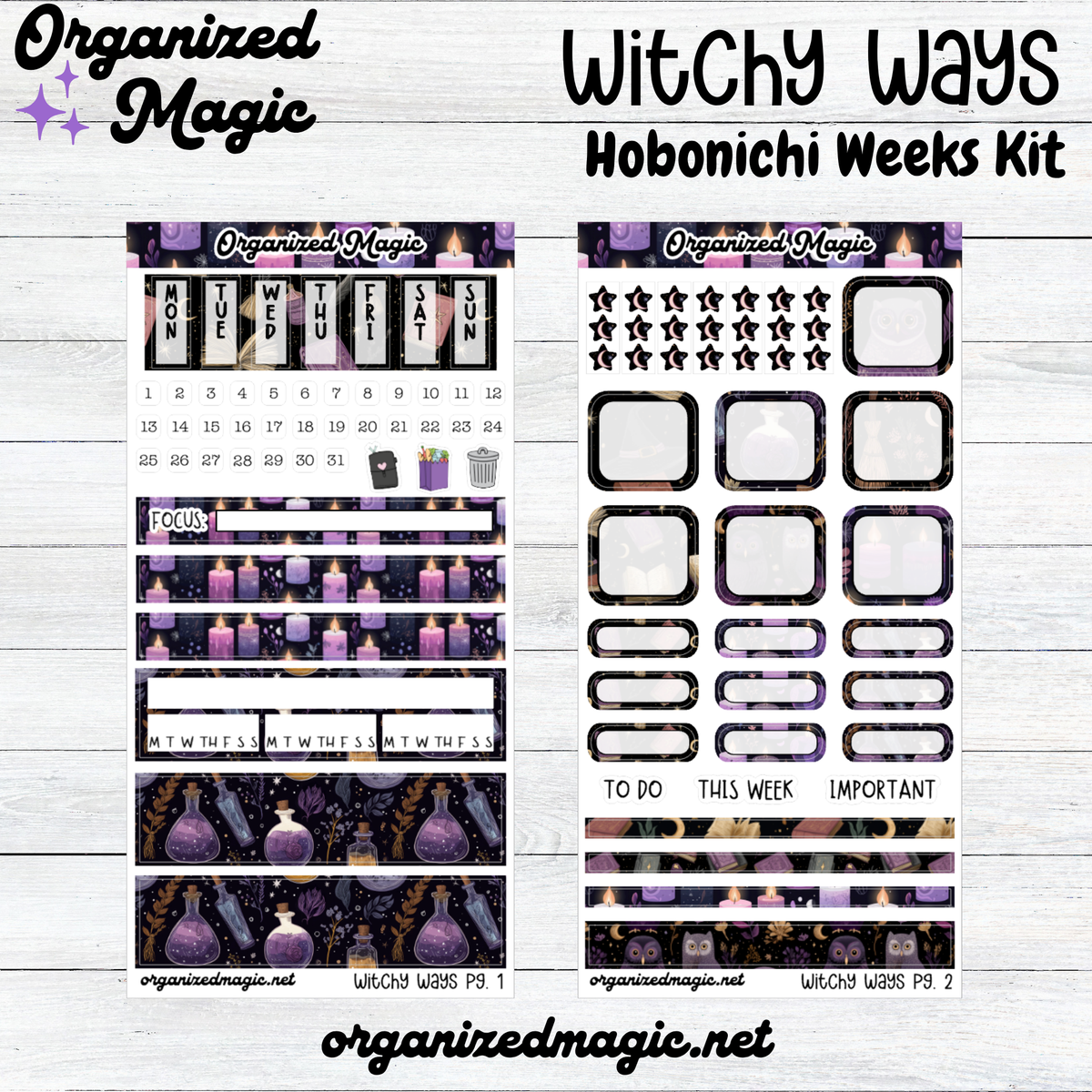Witchy Ways Hobonichi Weeks Kit