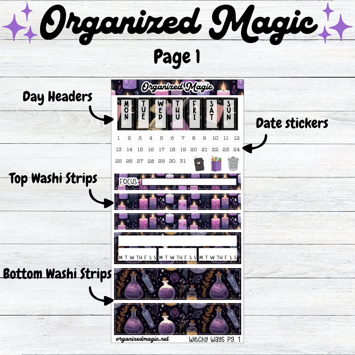 Witchy Ways Hobonichi Weeks Kit