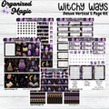 a group of purple and purple items